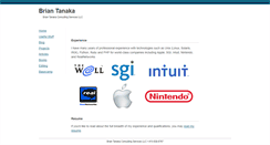 Desktop Screenshot of briantanaka.com