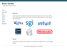 Tablet Screenshot of briantanaka.com